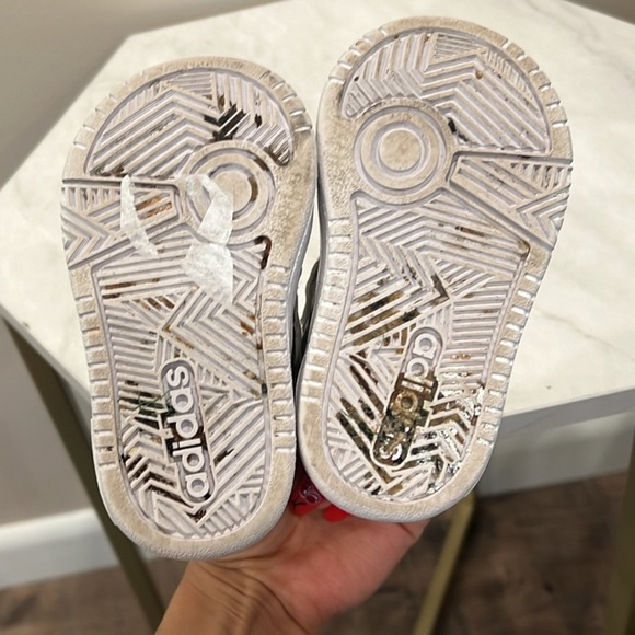 🔥Adidas White and Green High-Top Sneakers with Velcro Straps🔥 - Picture 5 of 5